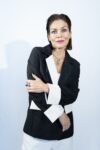 Black Blazer with White Contrast