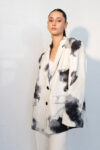 "Marbled Elegance Blazer"