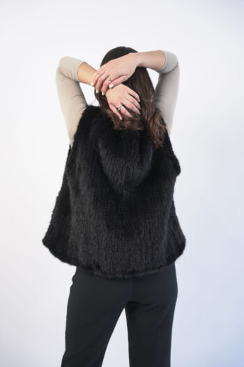 Reversible Noir Mink Vest