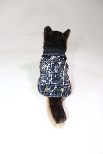 White Splatter Denim Vest