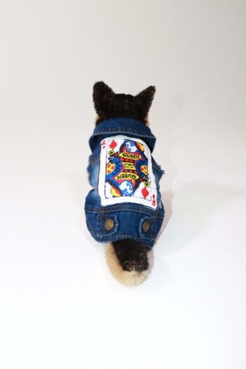 Queen Letter Denim Vest