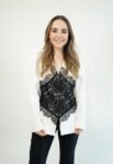 Lace Corset Inlay Blazer