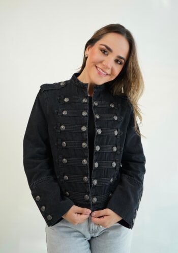 Black Military Denim